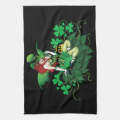 Luck Irish Fairy Green Geschirrtuch (Vertikal)