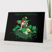 Luck Irish Fairy Green Karte (Vorderseite)