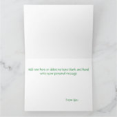 Luck Irish Fairy Green Karte (Innenseite)
