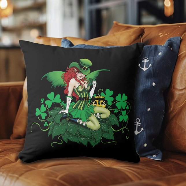 Luck Irish Fairy Green Kissen (Von Creator hochgeladen)
