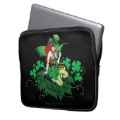 Luck Irish Fairy Green Laptopschutzhülle (Vorderseite Links)