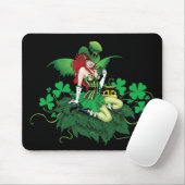 Luck Irish Fairy Green Mousepad (Mit Mouse)