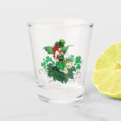 Luck Irish Fairy Green Schnapsglas (Vorderseite)