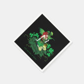 Luck Irish Fairy Green Serviette (Ecke)