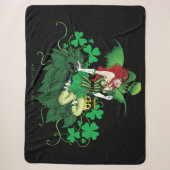 Luck Irish Fairy Green Sherpadecke (Vorderseite)