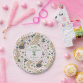 Luck & Joy Coins & Green Kleeblatts St Patricks Da Pappteller (Party)