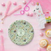 Luck & Joy Coins & Green Kleeblatts St Patricks Da Pappteller (Party)