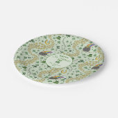 Luck & Joy Coins & Green Kleeblatts St Patricks Da Pappteller (Schrägansicht)