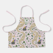 Luck & Joy Coins & Green Kleeblatts St Patricks Da Schürze (Vorderseite)