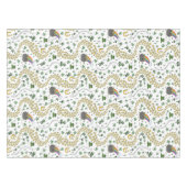Luck & Joy Coins & Green Kleeblatts St Patricks Da Tischdecke (Vorderseite (Horizontal))