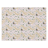 Luck & Joy Coins & Green Kleeblatts St Patricks Da Tischdecke (Vorderseite (Horizontal))