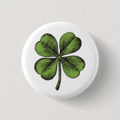 Luck Kleeblatt Button (Vorderseite)