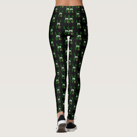 Luck Kleeblatt Dublin Day Horseshoe Irish Leggings (Rückseite)