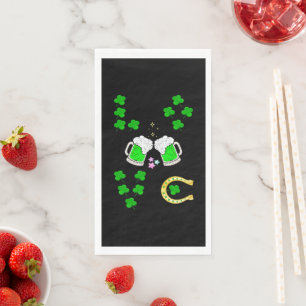 Luck Kleeblatt Dublin Day Horseshoe Irish Serviette