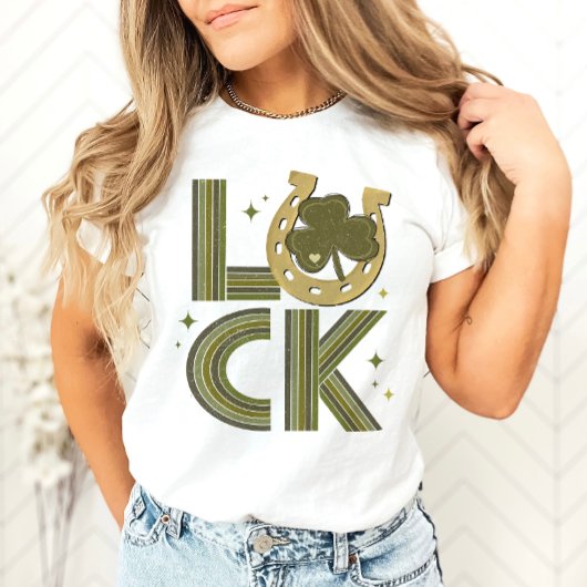 Luck Kleeblatt Horseshoe St Patrick's Day T-Shirt