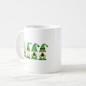 Luck & Kleeblatts - Feiern Sie den St. Patrick's D Kaffeetasse (Vorderseite Links)