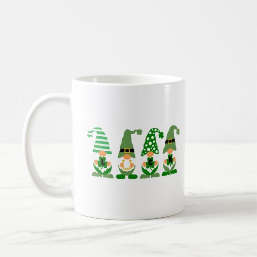 Luck & Kleeblatts - Feiern Sie den St. Patrick's D Kaffeetasse (Links)