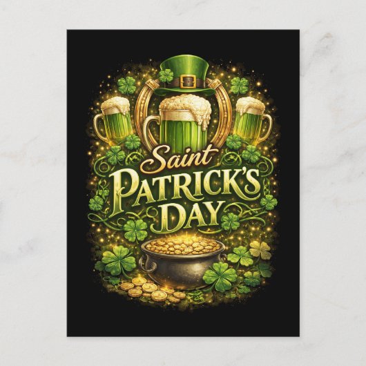 Luck of the Emerald Isle Postkarte (Vorderseite)