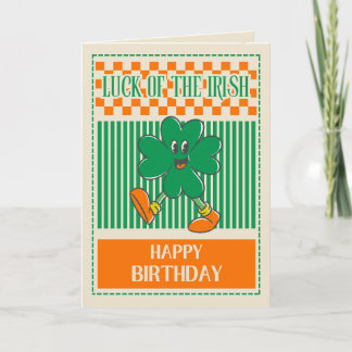 Luck of the Irish Happy Birthday Greeting Card Karte