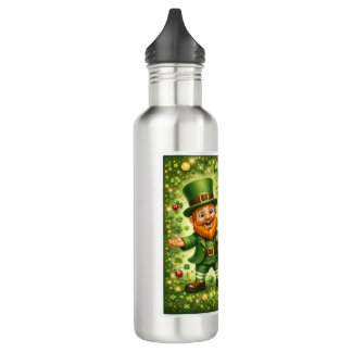 Luck of the Irish Metal Water Bottle – Screw-Top  Edelstahlflasche