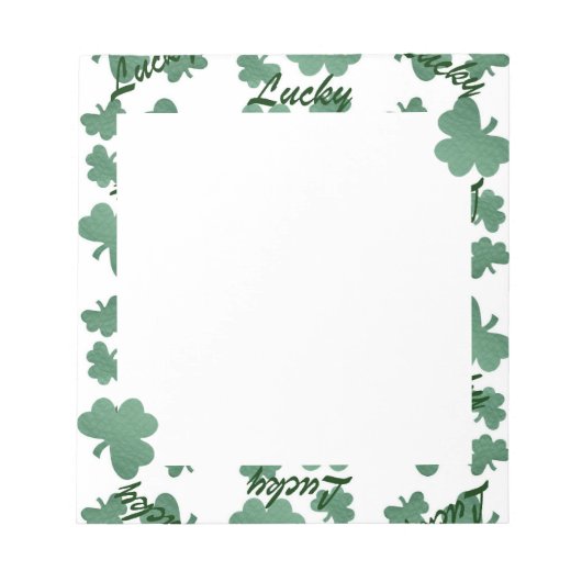 Luck O's Irish Notizblock (Vorderseite)