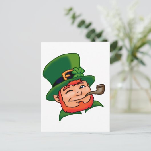 Luck O's Irish Postkarte (Stehend Vorderseite)