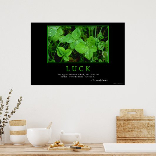 Luck Poster (Küche)