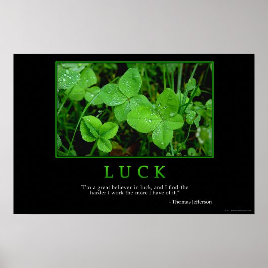 Luck Poster (Vorne)