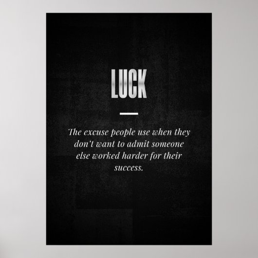 Luck Poster (Vorne)