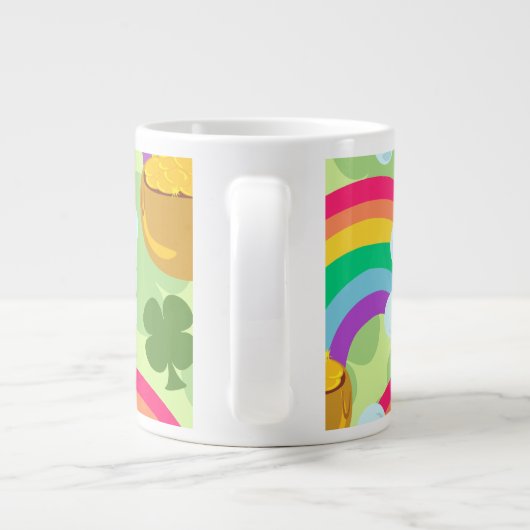 Luck Pot O Gold Muster Jumbo-Tasse (Rückseite)
