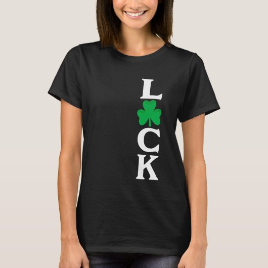 Luck St. Patricks Day Irish LUCKY Shamrock Tshirts (Vorderseite)