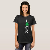 Luck St. Patricks Day Irish LUCKY Shamrock Tshirts (Vorne ganz)