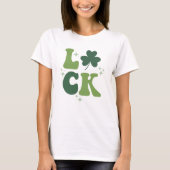 LUCK St. Patrick's Day Shirt - Bold Retro (Vorderseite)