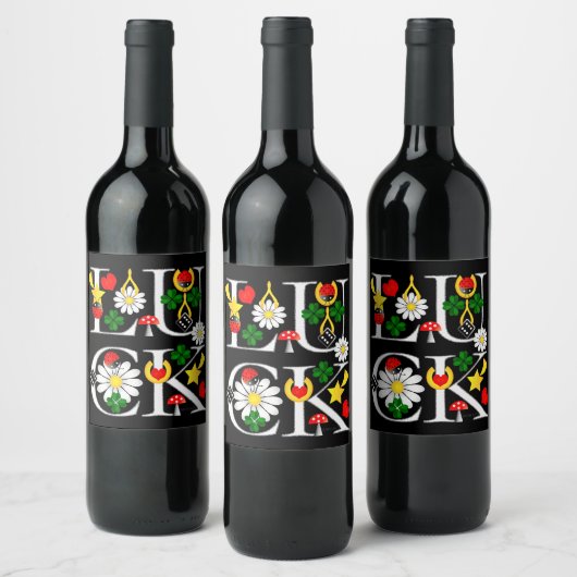 Luck Wine Label Weinetikett (Flaschen)