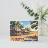 Luckenbach Texas Postkarte (Stehend Vorderseite)
