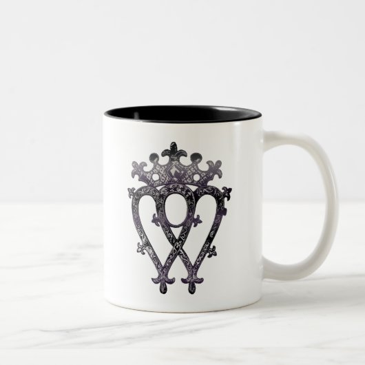 Luckenbooth, ErbLiebe-Zeichen Schottlands Zweifarbige Tasse (Rechts)