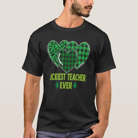Luckiest 1st Grade Teacher Ever St Patrick's Day R T-Shirt (Vorderseite)