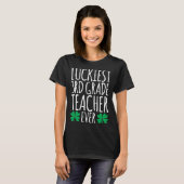 Luckiest 3rd Grade Teacher Ever  St Patricks Day T-Shirt (Vorne ganz)