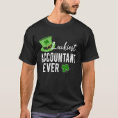Luckiest Accountant Ever Accounting CPA St Patrick T-Shirt (Vorderseite)
