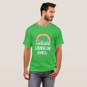 Luckiest Counselor Ever Rainbow Happy St Patricks T-Shirt (Vorne ganz)