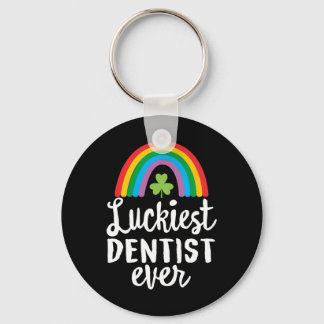 Luckiest Dentist Ever St Patrick Day Shamrocks  Schlüsselanhänger