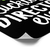 Luckiest Director Ever St Patrick Day Shamrocks  Poster (Ecke)