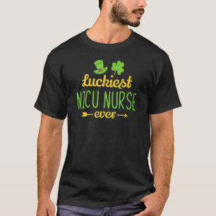 Luckiest Nicu Nurse je Pflege von Saint Patrick' T-Shirt