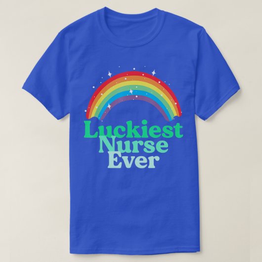 Luckiest Nurse St Patricks Day Retro Hospital Nurs T-Shirt (Design vorne)