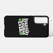 Luckiest Teacher je Disco Kleeblatt Samsung Galaxy Hülle (Rückseite (Horizontal))