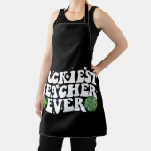 Luckiest Teacher je Disco Kleeblatt Schürze (InSitu)