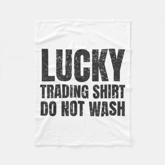 Lucking Trading Shirt Funny Stock Market Traders G Fleecedecke (Vorderseite)