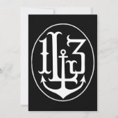 Lucky 13 Anchor Wappen Tattoo Punk Goth Anchor T-S (Vorderseite)