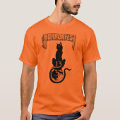 Lucky #13 Cat Shirt (Orange) (Vorderseite)