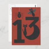 Lucky #13 postkarte (Vorne/Hinten)